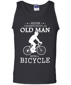 Never Underestimate An Old Man With A Bicycle T Shirt