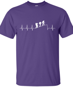 Hiking T-Shirt: Hiking Heart Beat T Shirt, Hoodies, Tank Top