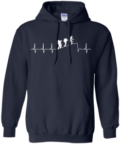 Hiking T-Shirt: Hiking Heart Beat T Shirt, Hoodies, Tank Top