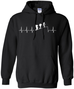 Hiking T-Shirt: Hiking Heart Beat T Shirt, Hoodies, Tank Top