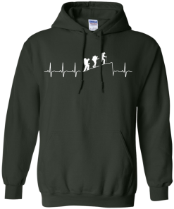 Hiking T-Shirt: Hiking Heart Beat T Shirt, Hoodies, Tank Top