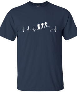 Hiking T-Shirt: Hiking Heart Beat T Shirt, Hoodies, Tank Top