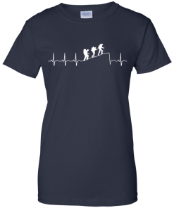 Hiking T-Shirt: Hiking Heart Beat T Shirt, Hoodies, Tank Top