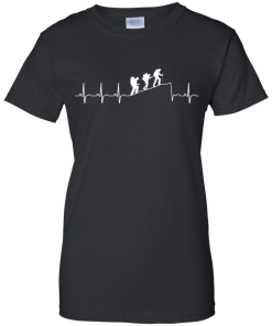 Hiking T-Shirt: Hiking Heart Beat T Shirt, Hoodies, Tank Top