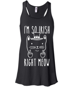 St Patrick's Day Shirt: I'm So Irish Right Meow T-Shirt