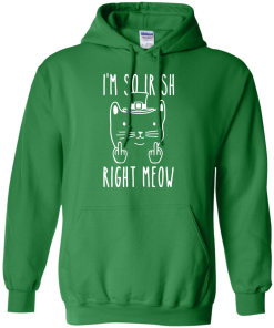 St Patrick's Day Shirt: I'm So Irish Right Meow T-Shirt