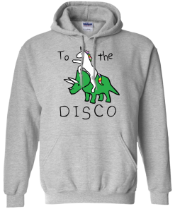 To The Disco - Unicorn Riding Triceratops T-Shirt