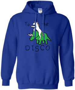 To The Disco - Unicorn Riding Triceratops T-Shirt