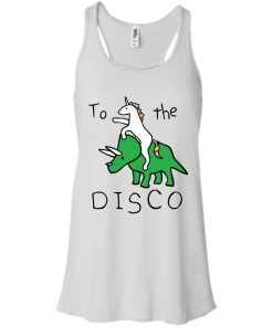 To The Disco - Unicorn Riding Triceratops T-Shirt