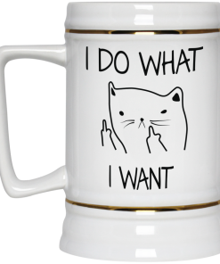I Do What I Want Cat Tea Coffee Mug