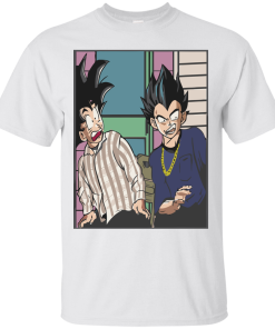 Goku and Vegeta Shirt, Friday The Movie T-Shirt, Hoodies White Version