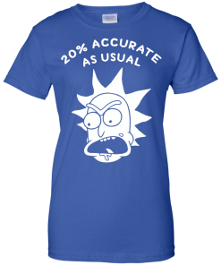 Rick and Morty 20% Accurate as Usual T Shirt, Hoodies, Tank Top