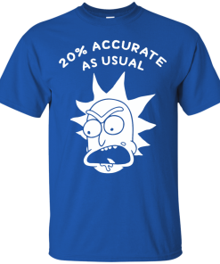 Rick and Morty 20% Accurate as Usual T Shirt, Hoodies, Tank Top