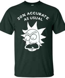 Rick and Morty 20% Accurate as Usual T Shirt, Hoodies, Tank Top