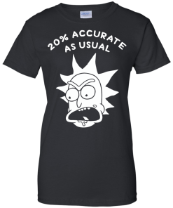 Rick and Morty 20% Accurate as Usual T Shirt, Hoodies, Tank Top