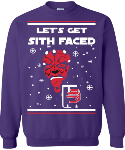 Star Wars Christmas Sweater Lets Get Sith Faced Shirt, Long Sleeve