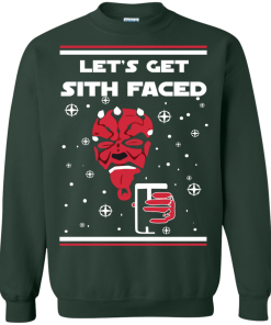 Star Wars Christmas Sweater Lets Get Sith Faced Shirt, Long Sleeve