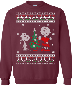 Snoopy Christmas Sweater, Snoopy and Peanuts Christmas Shirt