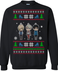 Yuri on Ice Christmas Sweater, T Shirt, Long Sleeve
