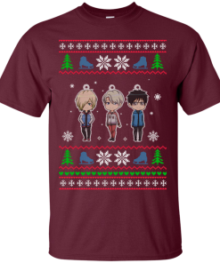 Yuri on Ice Christmas Sweater, T Shirt, Long Sleeve