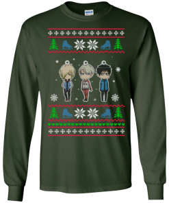 Yuri on Ice Christmas Sweater, T Shirt, Long Sleeve