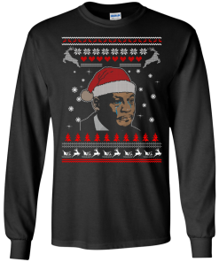 Crying Jordan Christmas Sweater, Long Sleeve