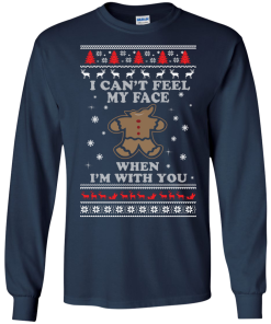 Gingerbread Christmas Sweater - I Can't Feel My Face Shirt