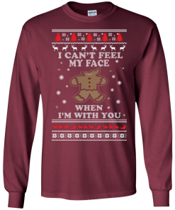 Gingerbread Christmas Sweater - I Can't Feel My Face Shirt