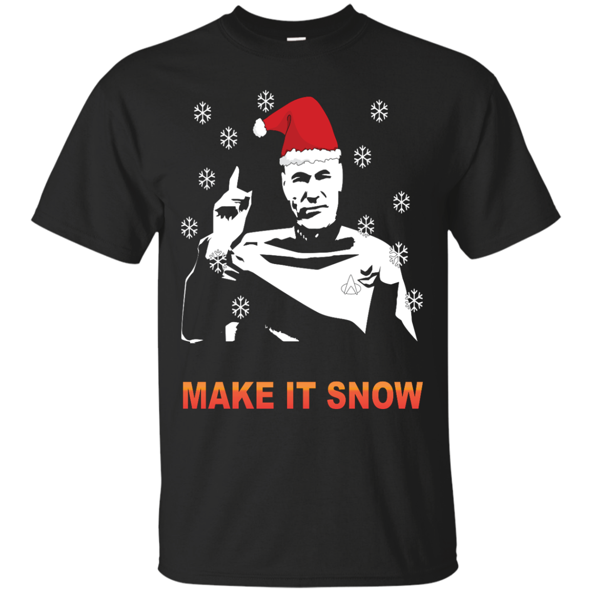 Star Data Trek Make it Snow T Shirt