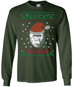 Harambe Rip Christmas Sweater, T-Shirt