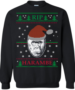 Harambe Rip Christmas Sweater, T-Shirt