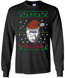 Harambe Rip Christmas Sweater, T-Shirt