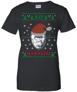 Harambe Rip Christmas Sweater, T-Shirt