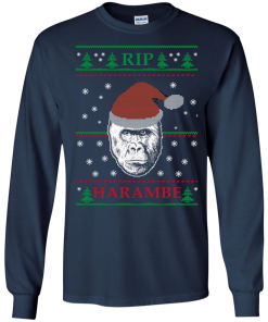 Harambe Rip Christmas Sweater, T-Shirt