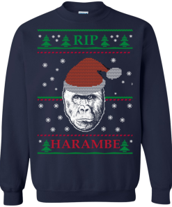 Harambe Rip Christmas Sweater, T-Shirt