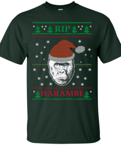 Harambe Rip Christmas Sweater, T-Shirt