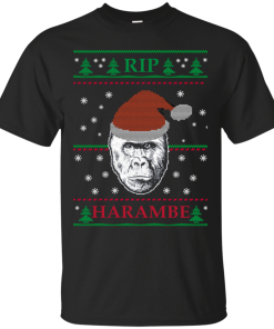 Harambe Rip Christmas Sweater, T-Shirt