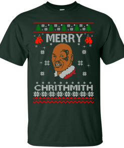 Merry Chrithmith Mike Tyson Ugly Christmas Sweater, T-shirt
