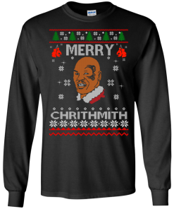 Merry Chrithmith Mike Tyson Ugly Christmas Sweater, T-shirt