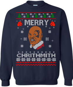 Merry Chrithmith Mike Tyson Ugly Christmas Sweater, T-shirt