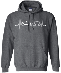 Love Shark - Shark Heart Beat T-Shirt, Hoodies