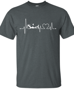 Love Shark - Shark Heart Beat T-Shirt, Hoodies