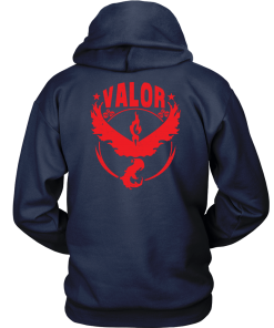 Valor Team Pokemon Go, print in back