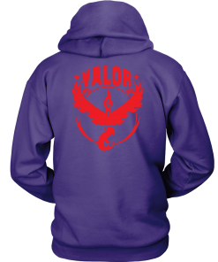Valor Team Pokemon Go, print in back
