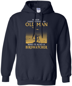 Never Underestimate an Old Man Who is Also a Birdwatcher t-shirt