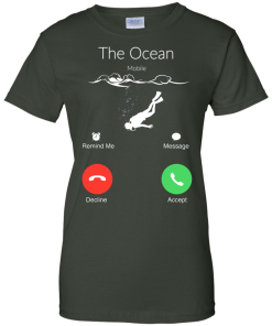 The Ocean is Calling, Scuba diving t-shirt, hoodies, tank top