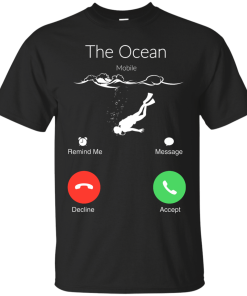 The Ocean is Calling, Scuba diving t-shirt, hoodies, tank top