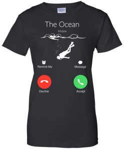 The Ocean is Calling, Scuba diving t-shirt, hoodies, tank top