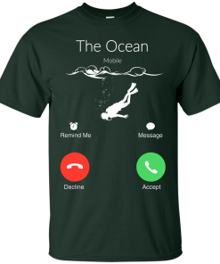 The Ocean is Calling, Scuba diving t-shirt, hoodies, tank top