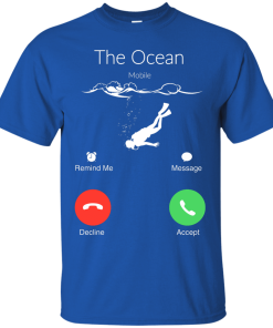 The Ocean is Calling, Scuba diving t-shirt, hoodies, tank top